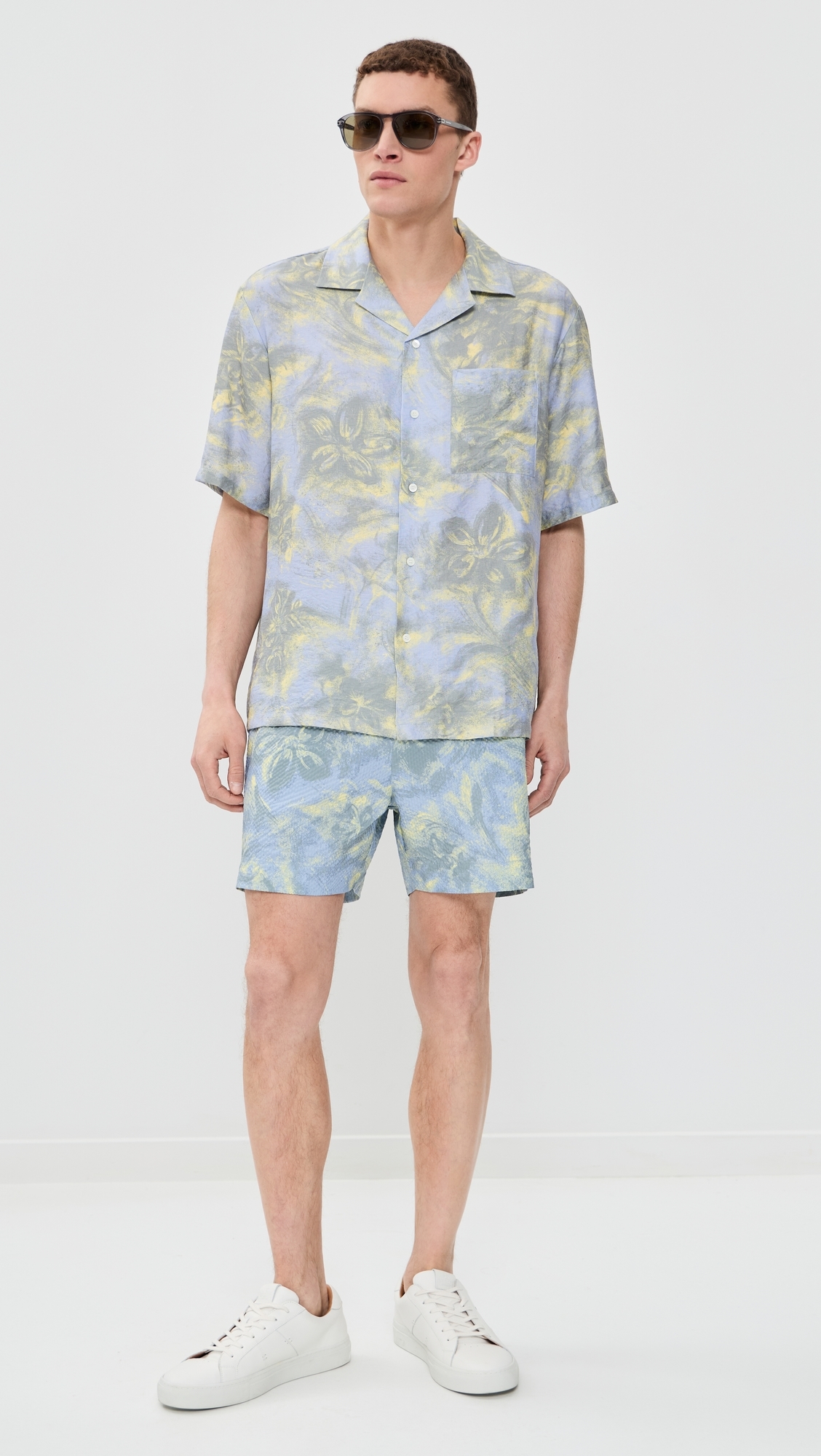 Resort Shirt Arctic Ice/Pastel Yellow