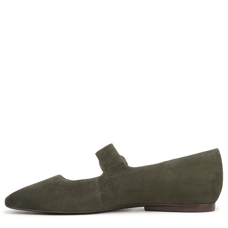 Women's Cosmic Mary Jane Flat Shoes (Cactus Clay Green Suede)