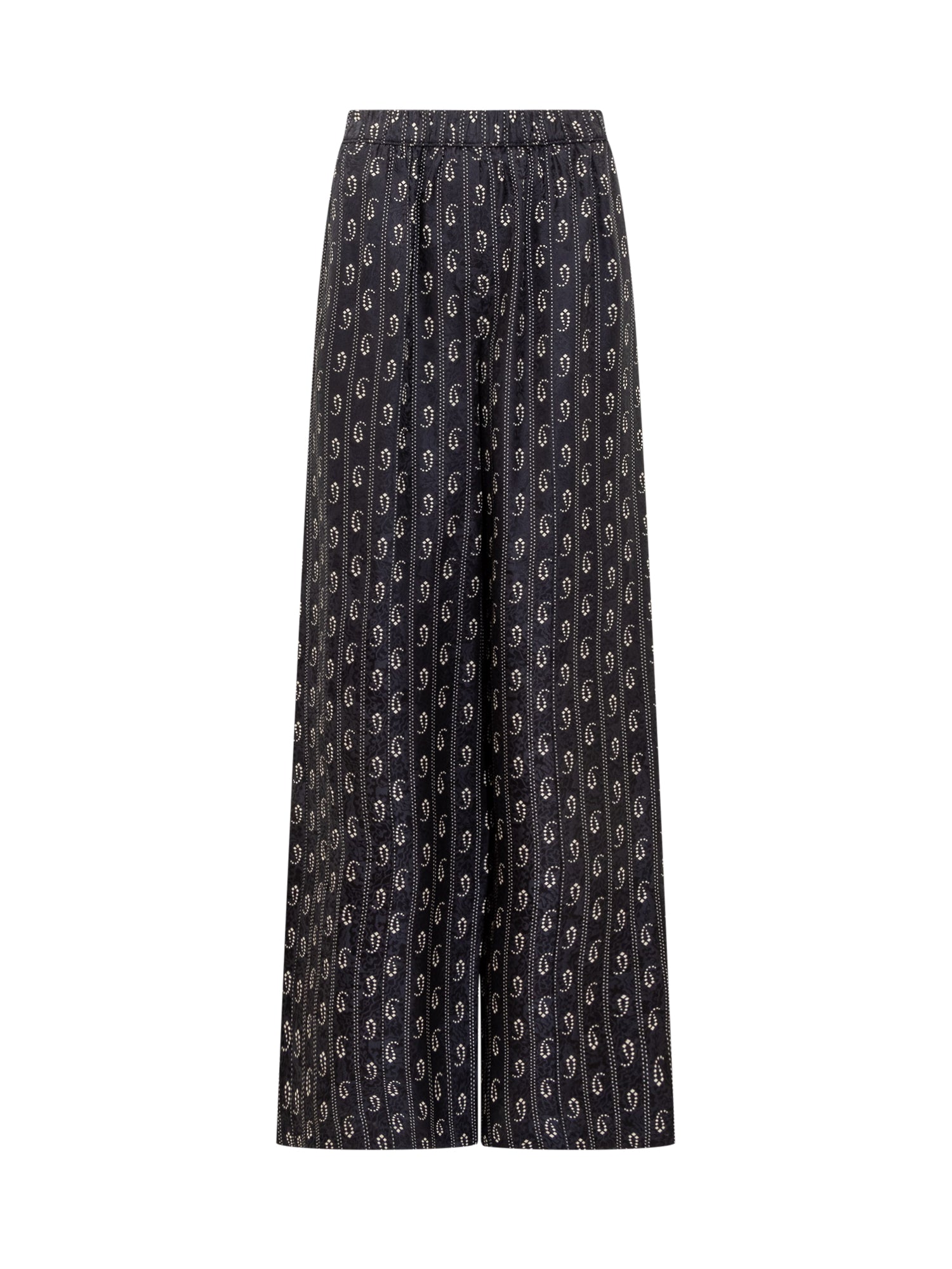 Painted Trousers with Monogram Detail