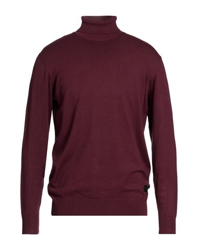 Man Turtleneck Burgundy Size XL Viscose, Nylon