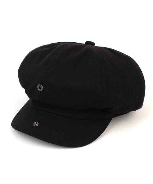 Oversized Black Newsboy Cap