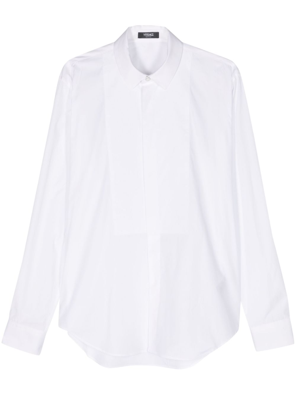 Panelled cotton shirt - White