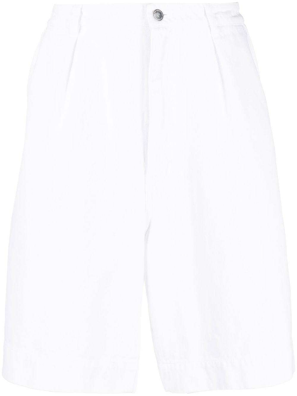 Knee-length shorts - White