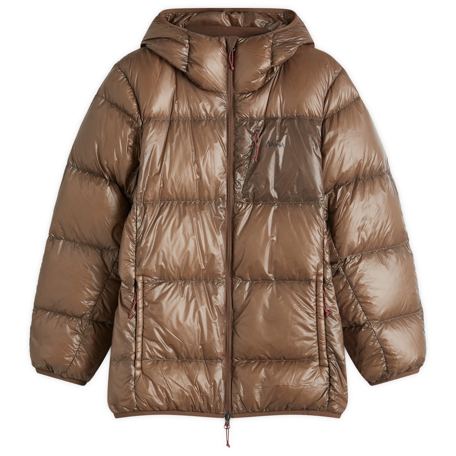 Men's Mountain Lodge Down Hooded Jacket in Mocha