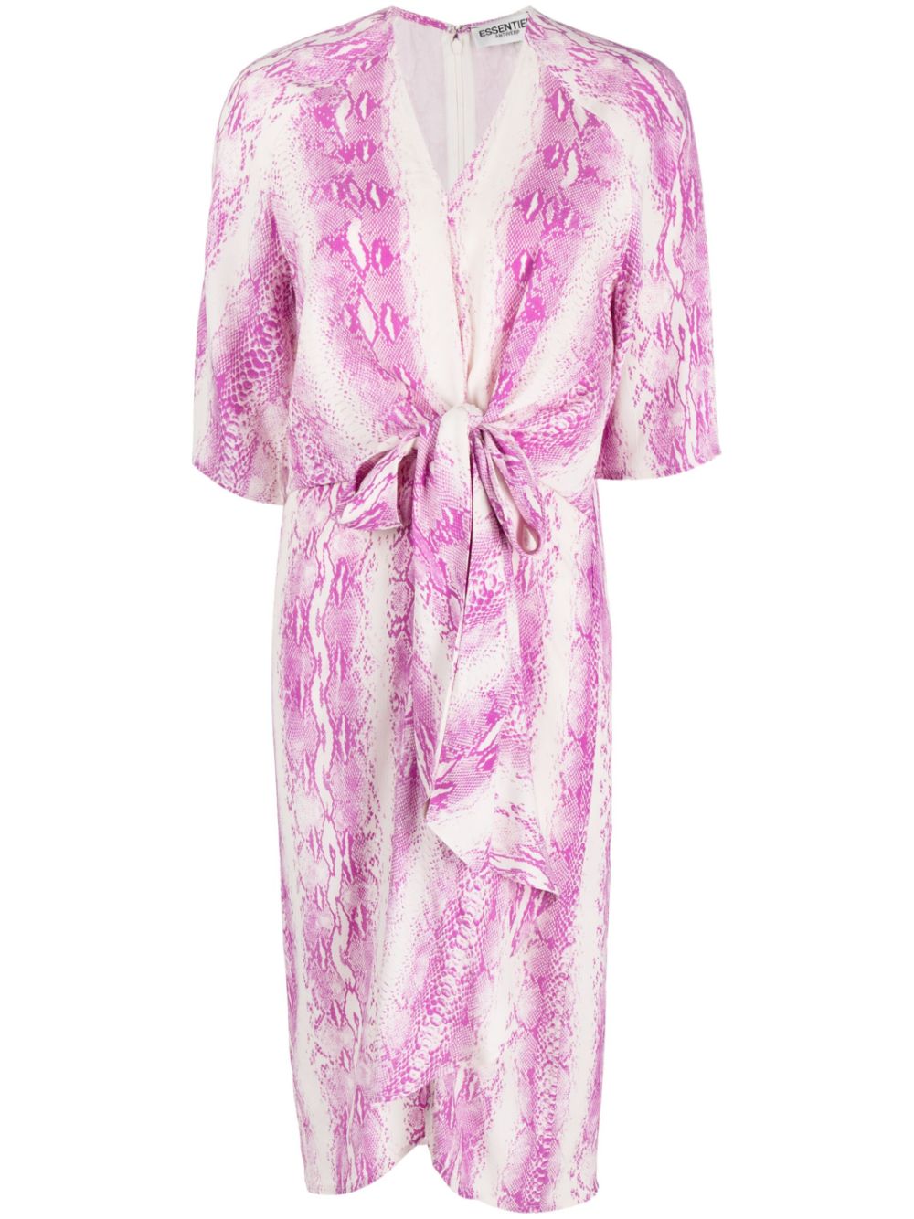 Dooler snakeskin-print midi dress - Purple