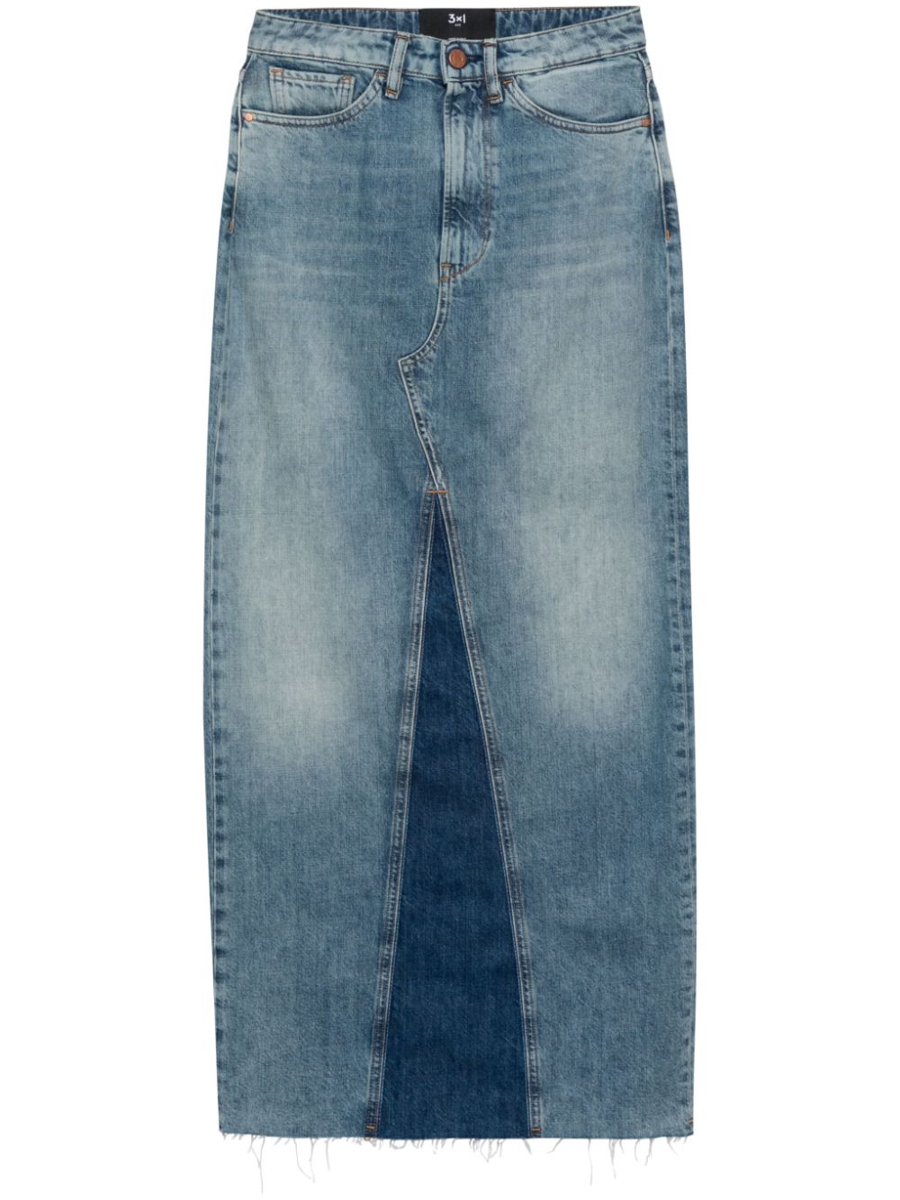 Charlotte denim midi skirt - Blue