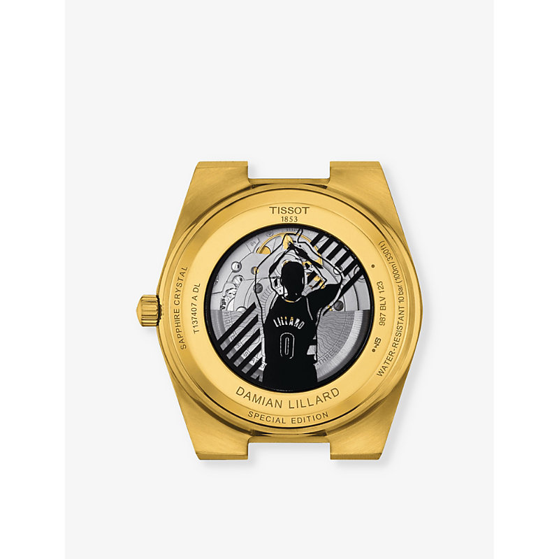 Mens Black Prx Yellow Gold-plated Stainless-steel Automatic Watch 