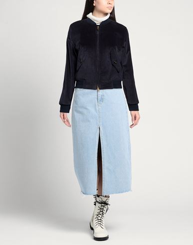 Woman Jacket Midnight blue Size 0 Cotton