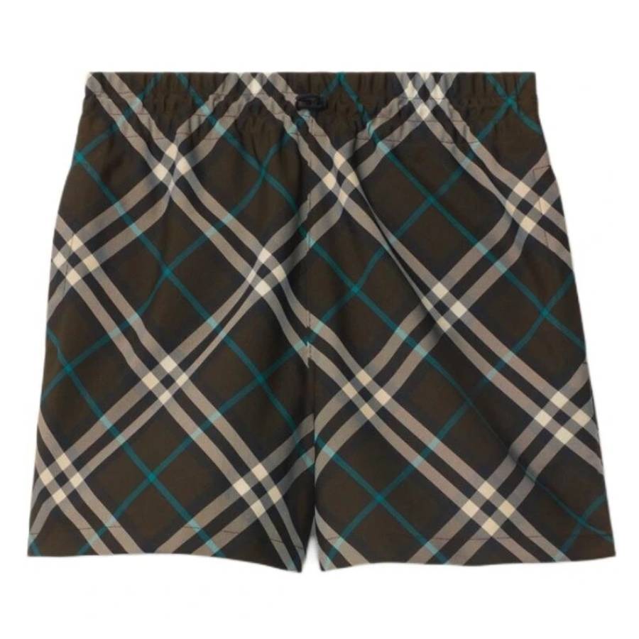 Checkered Drawcord Shorts