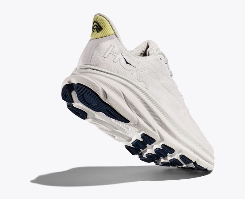 HOKA Women's Clifton 9 Shoes in Cosmic Grey/White