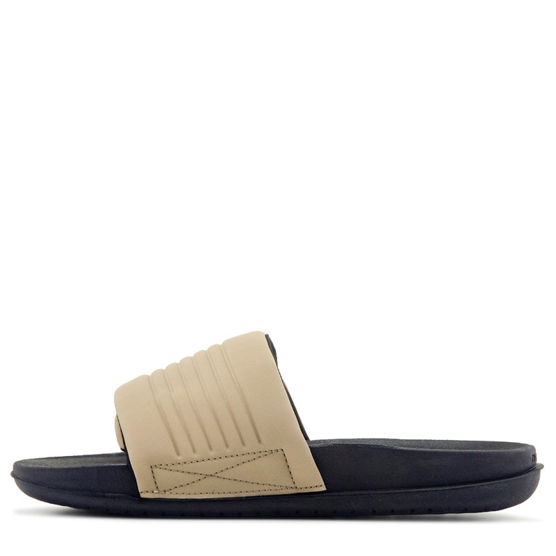 Men's Offcourt Adjust Slide Sandals (Black/Khaki)