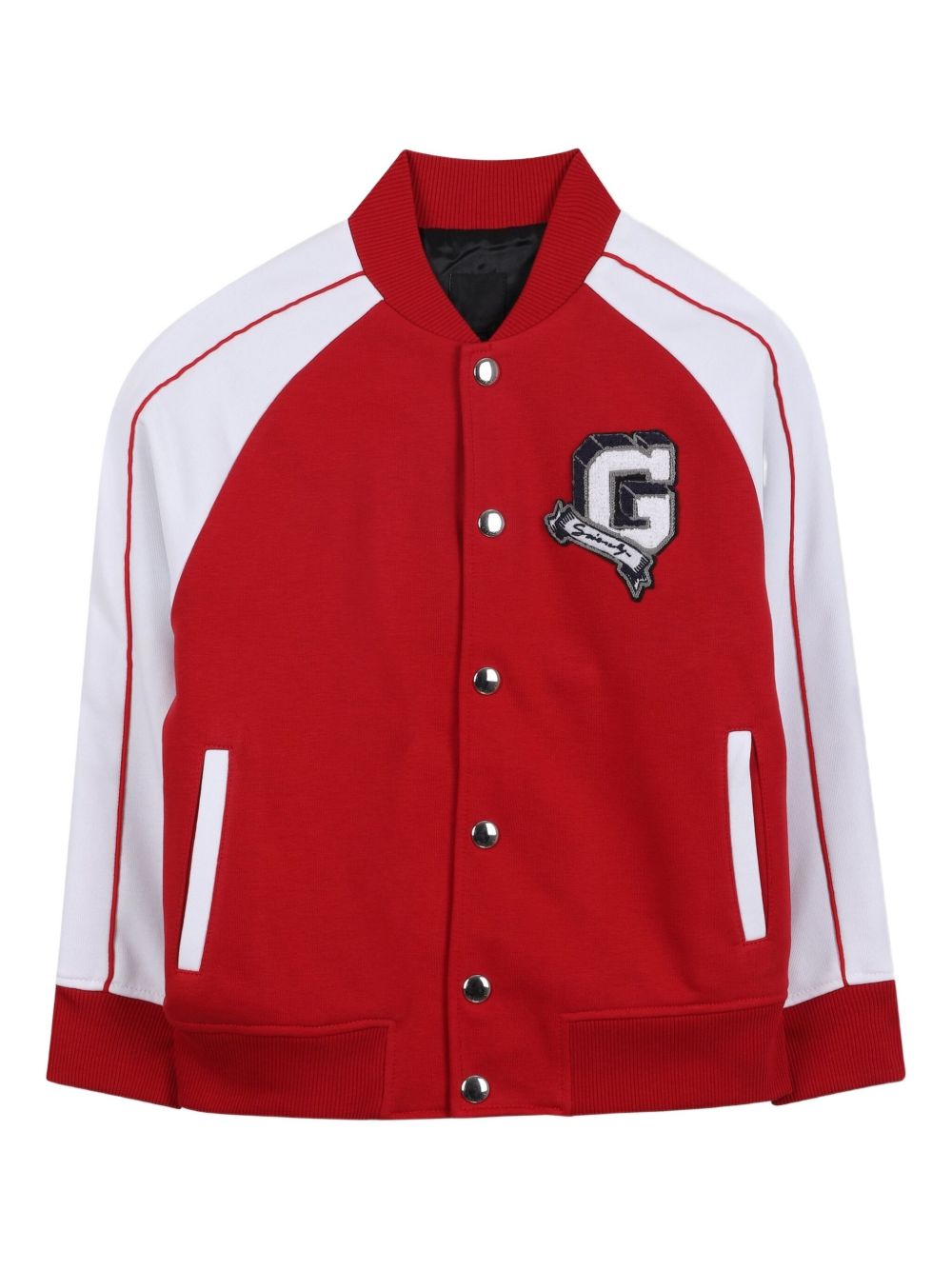 Raglan-sleeve bomber jacket - Red