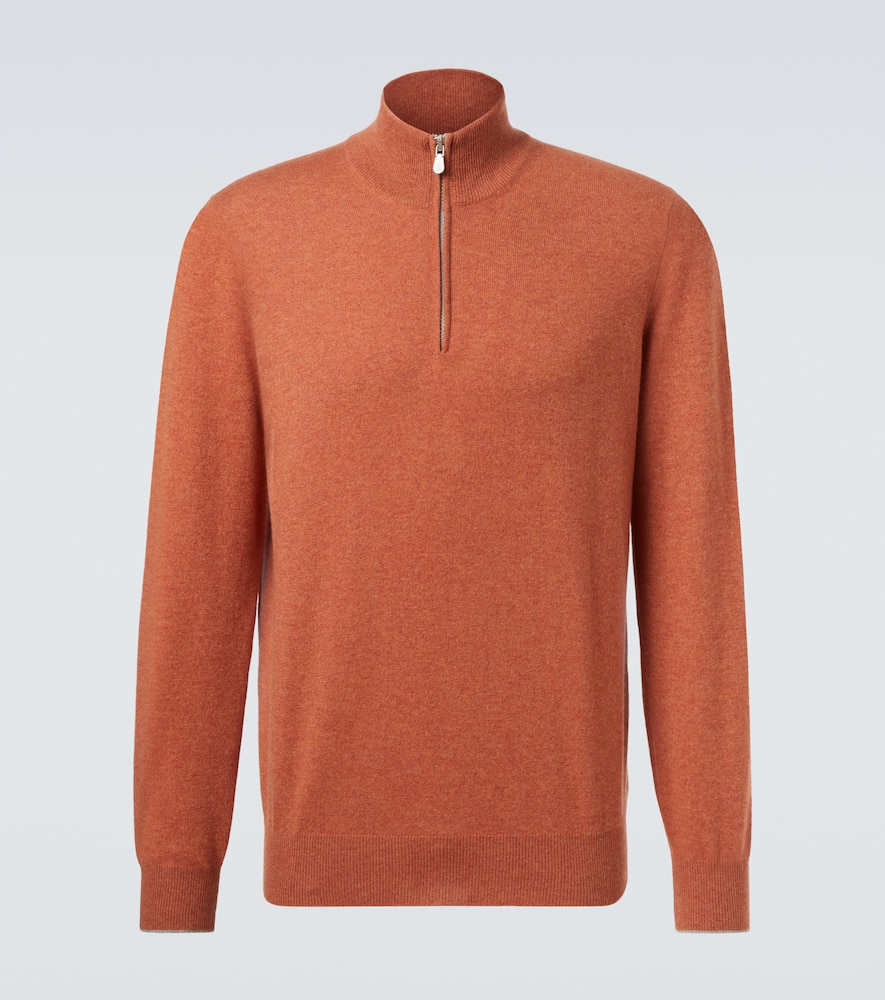 Cashmere half-zip sweater