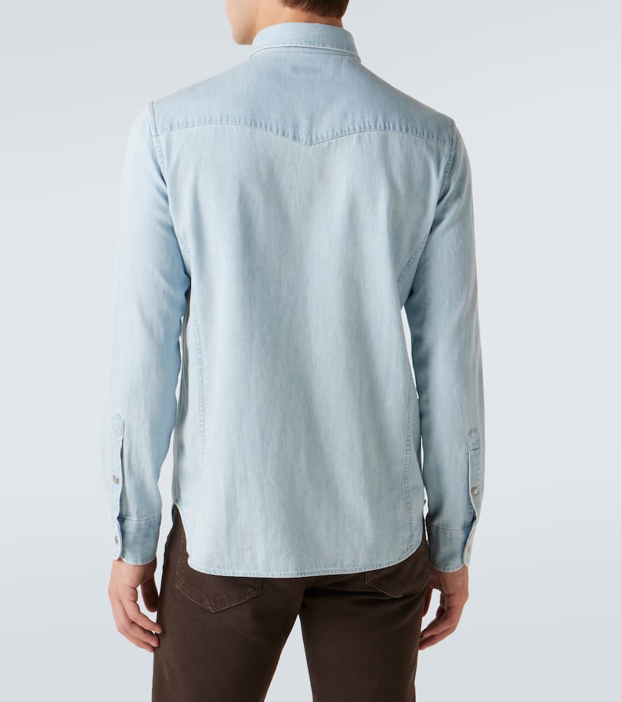 Cotton chambray shirt