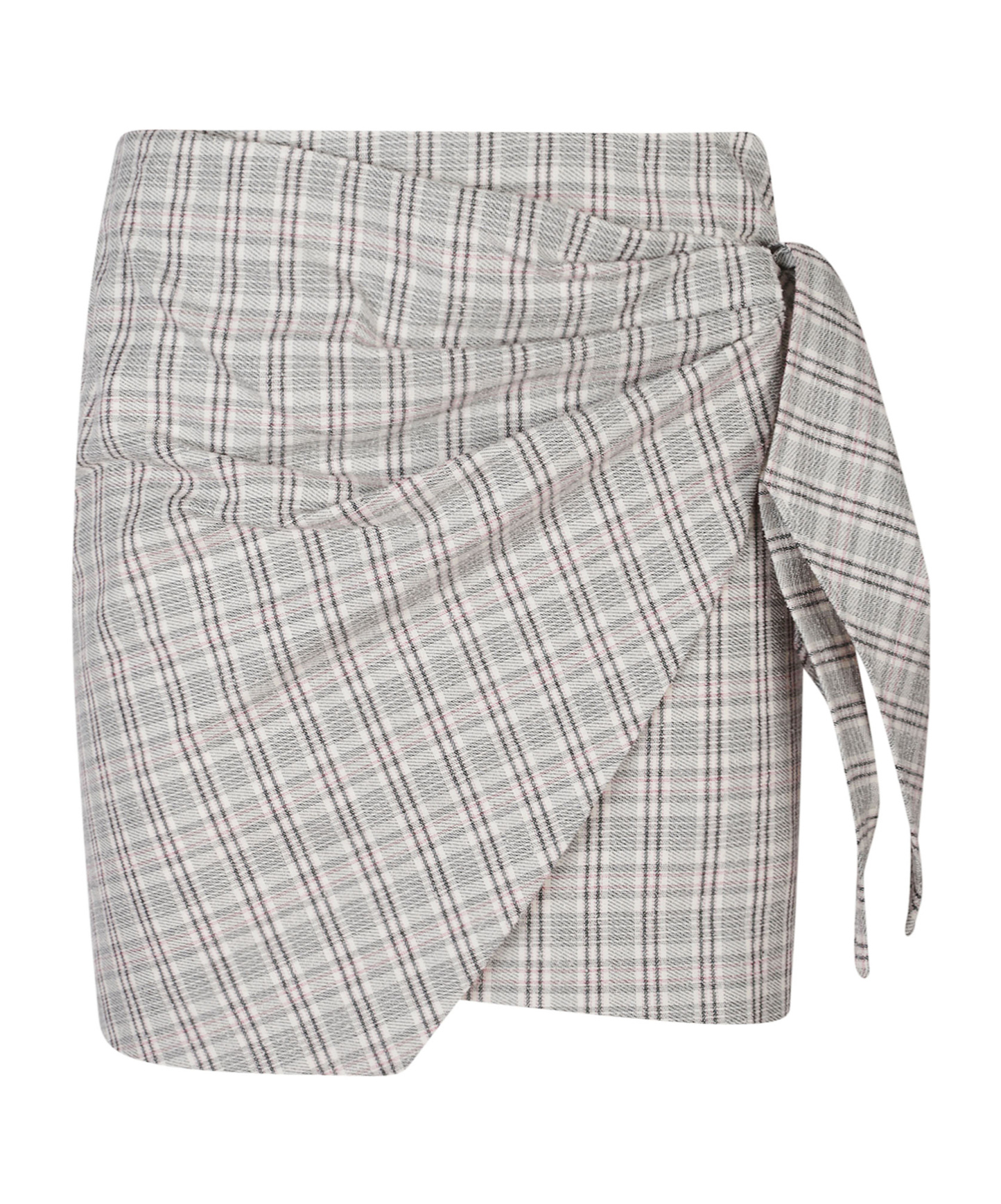 Plaid midi skirt