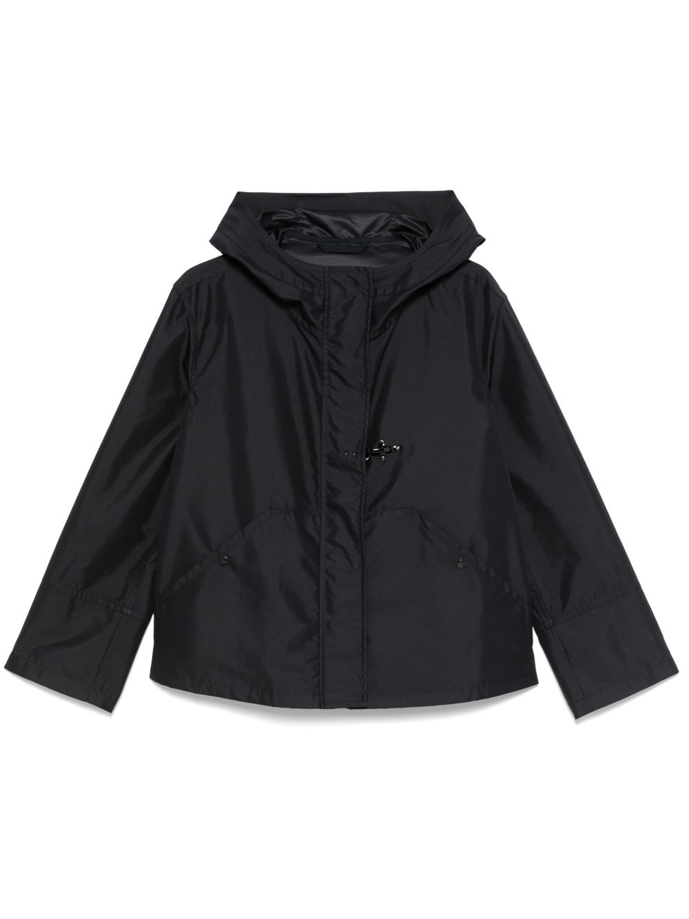 Short Parka Parka Coat — Black