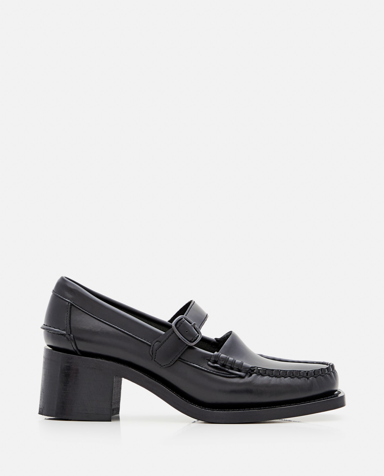 50mm Blanquer Leather Mary Jane Loafers
