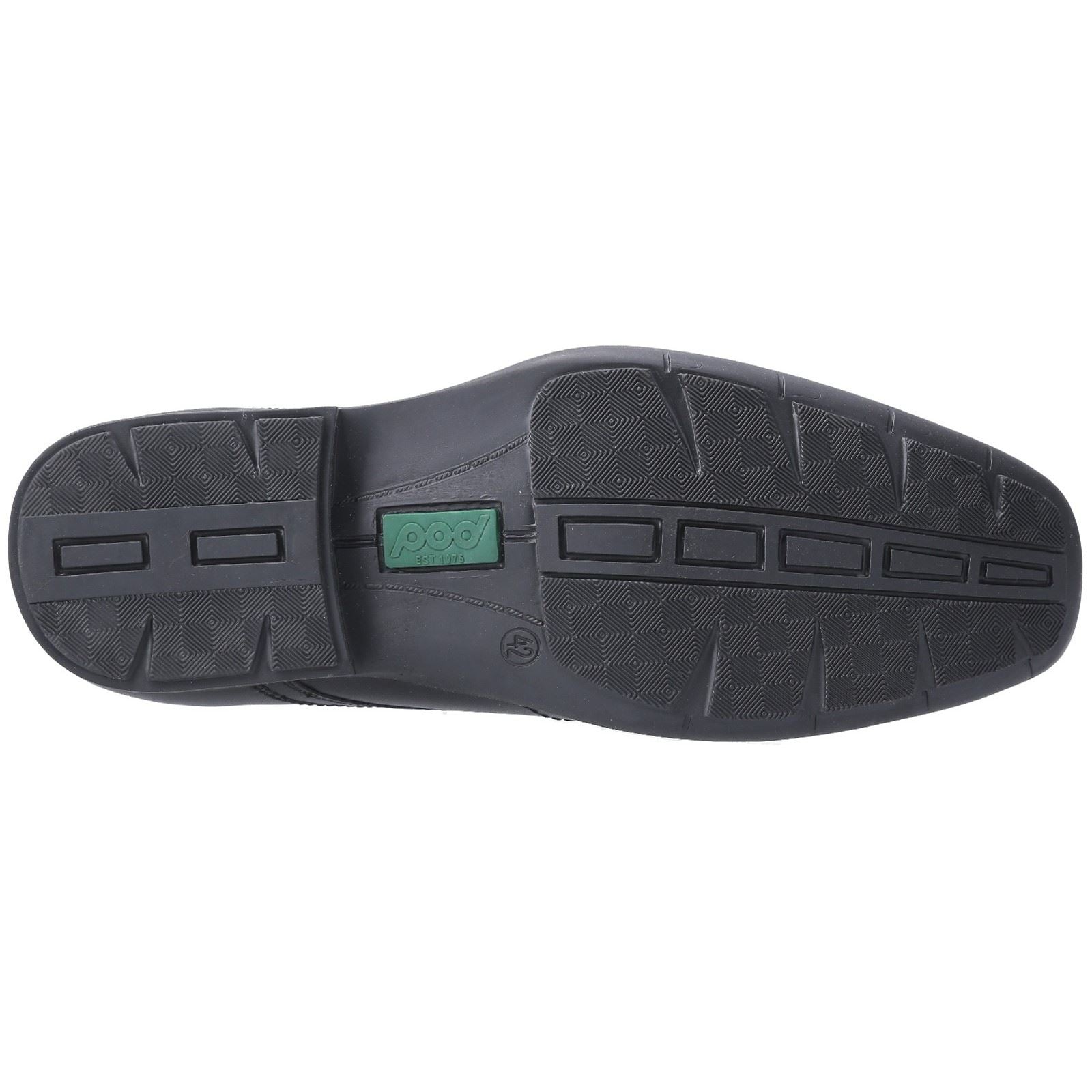Pod Angus Leather Youth Black Shoe