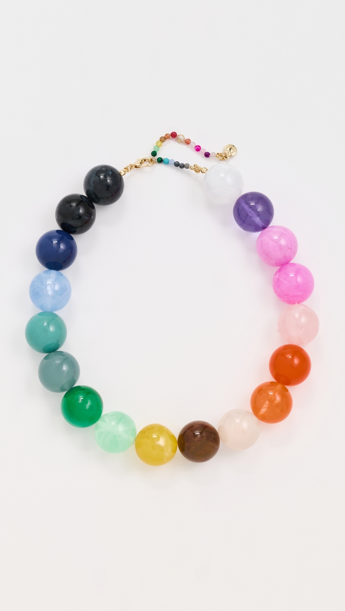 Jane Beaded Necklace Rainbow One Size