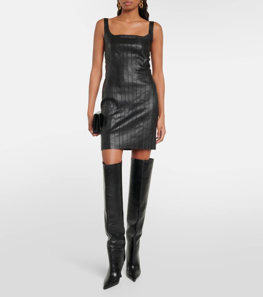 Nino leather minidress