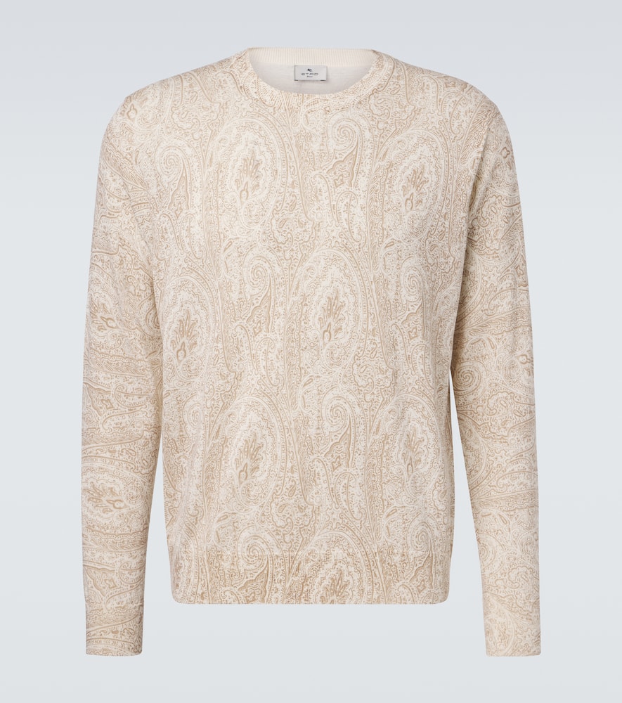 Cotton and silk sweater