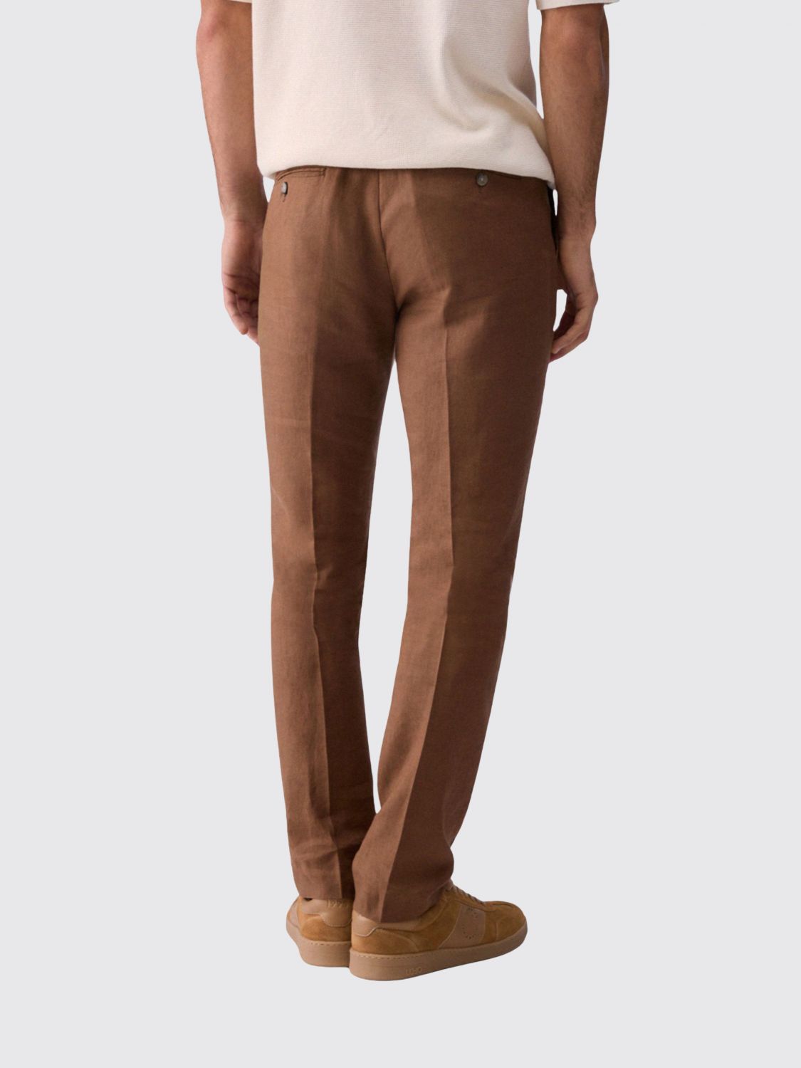 Pants Men color Leather