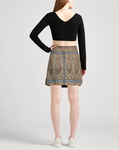Woman Mini skirt Sand Size M Cotton