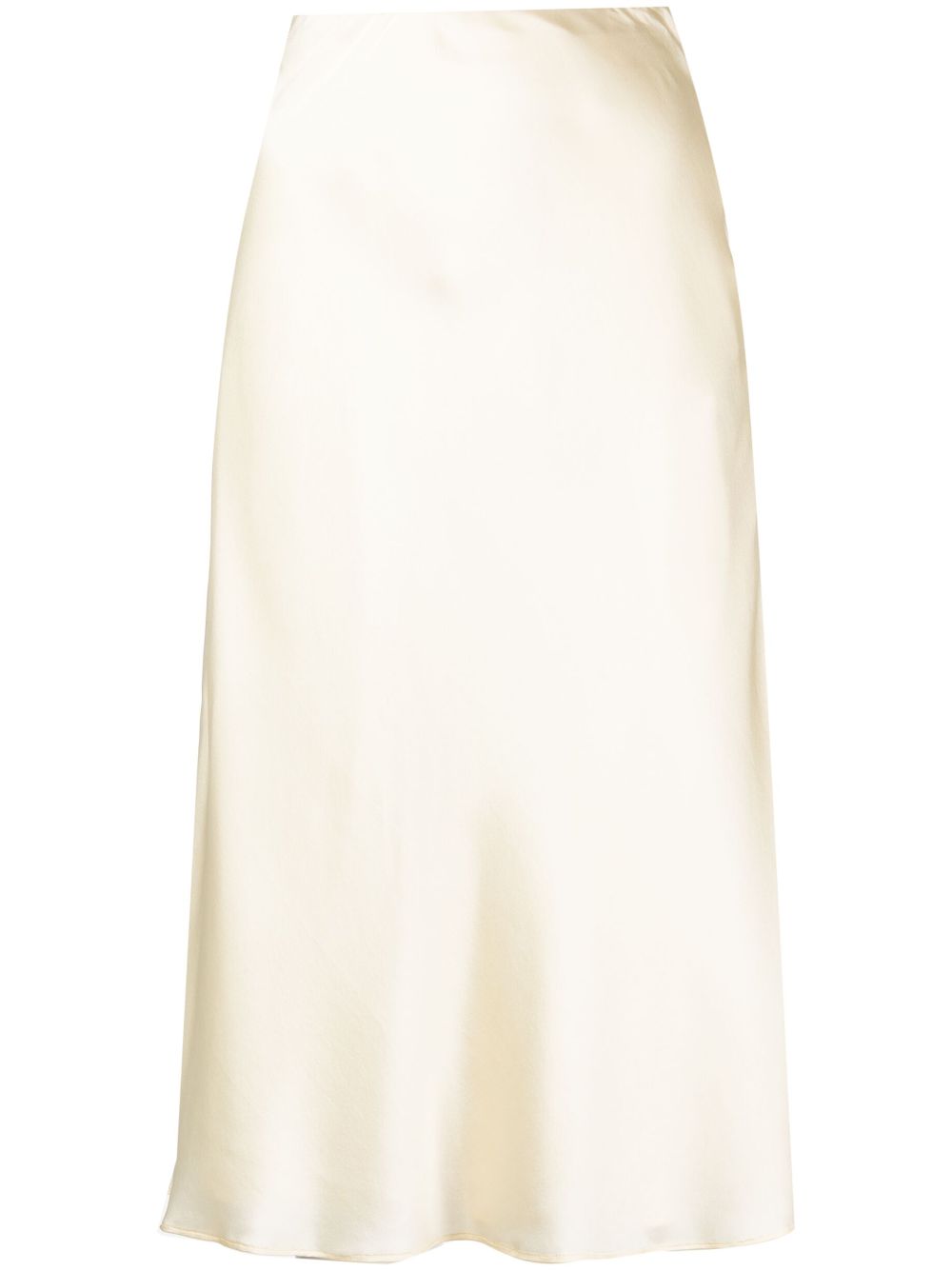 Viola satin midi skirt - Yellow