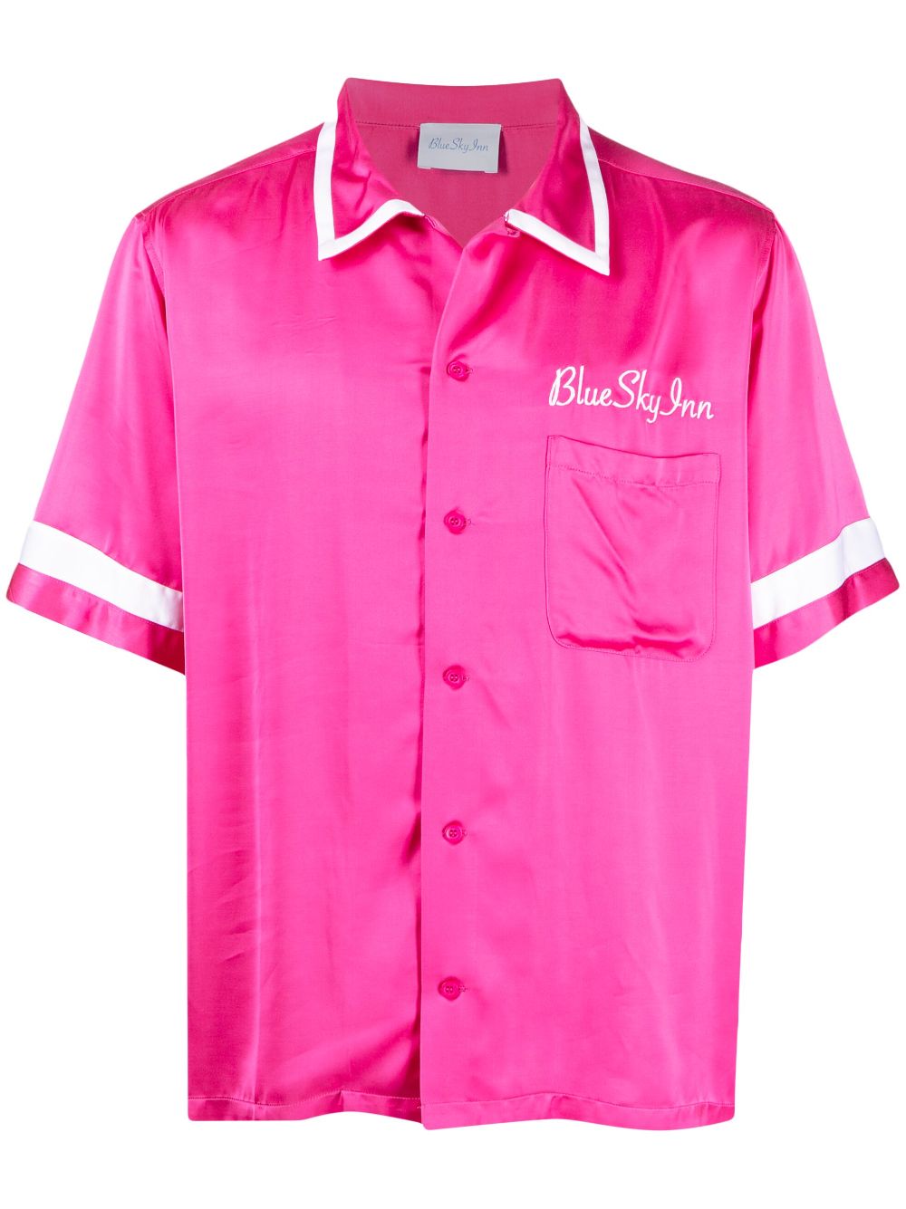 Waiter embroidered-logo shirt - Pink