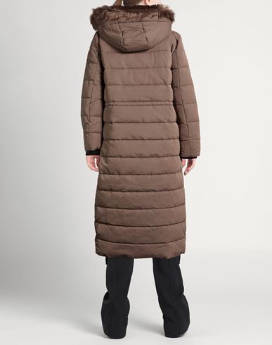 Woman Puffer Taupe Size XS Polyester