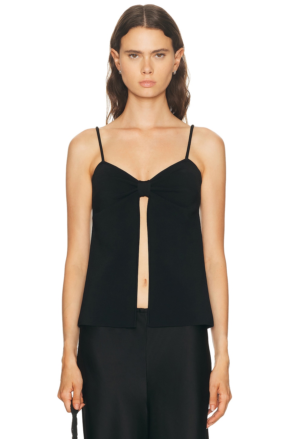 Cult Gaia Lennon Top in Black - Black. L also in XS, S