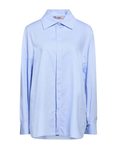 Woman Shirt Light blue Size 10 Cotton