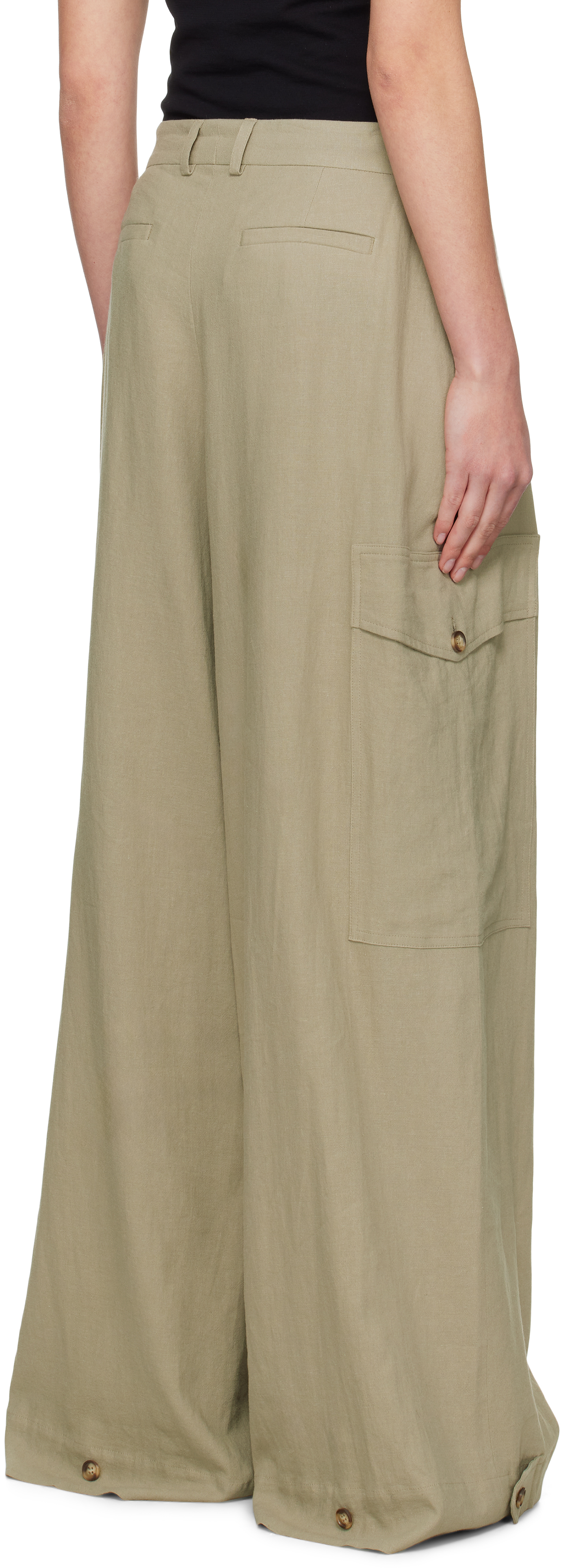 La Collection Green Stein Trousers