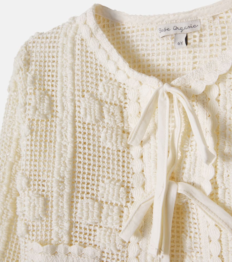 Inez crochet cotton-blend cardigan