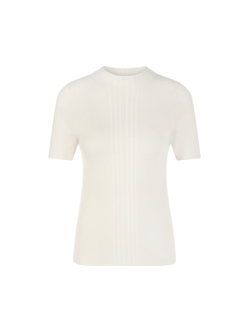 Marc Cain ‘Rethink Together’ ribbed jumper, white, 34 N