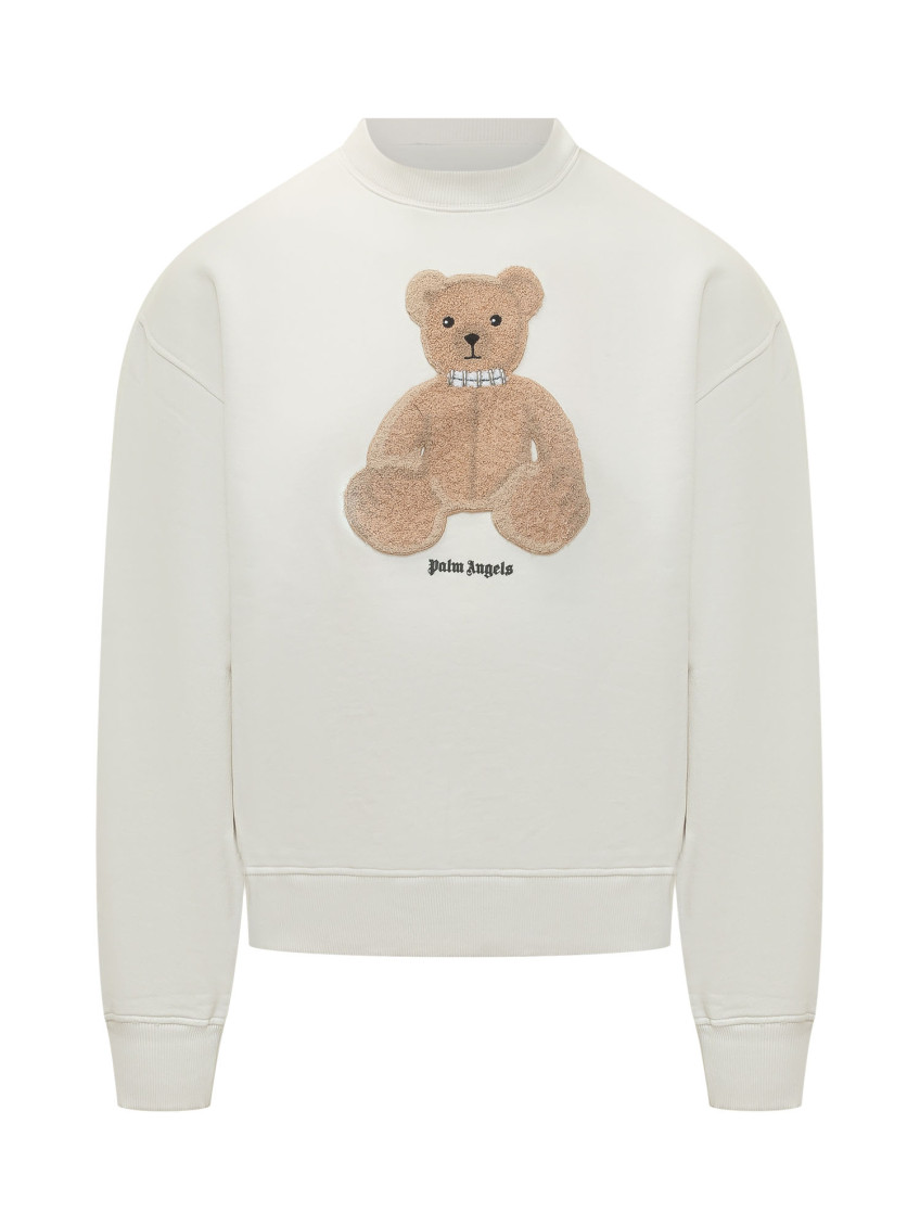 White Graphic Crew Neck Sweatshirt