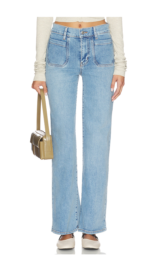 FRAME The Slim Palazzo Modernist Pocket in Blue. - 31 also