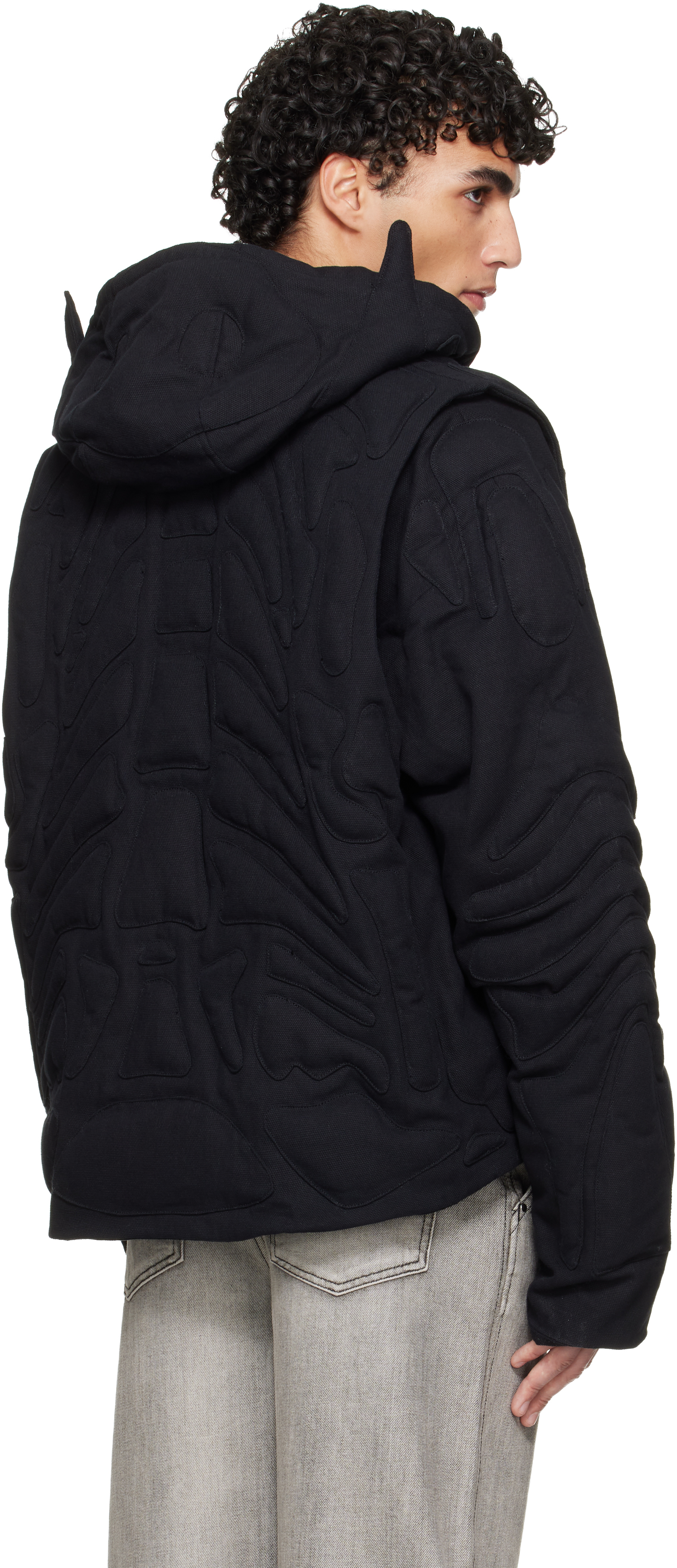 Black Vertebrae Jacket