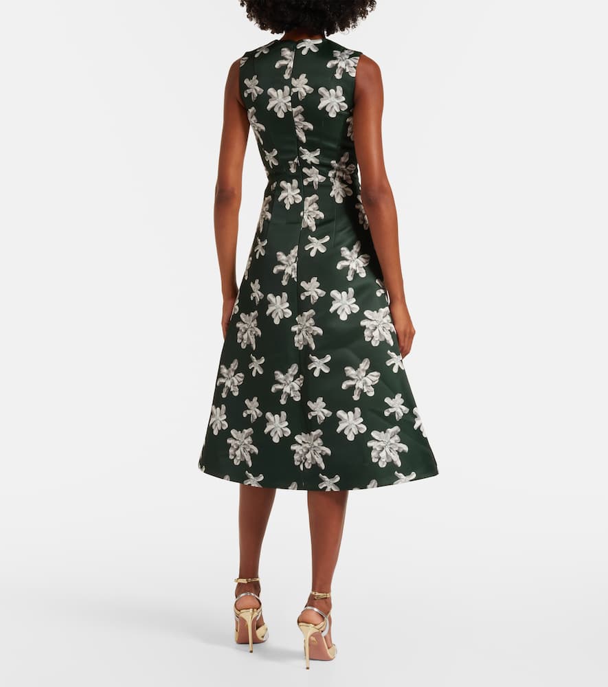 Rumi floral genzianella midi dress