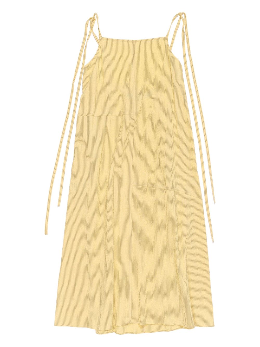 Bimba y Lola striped tie-straps dress - Yellow