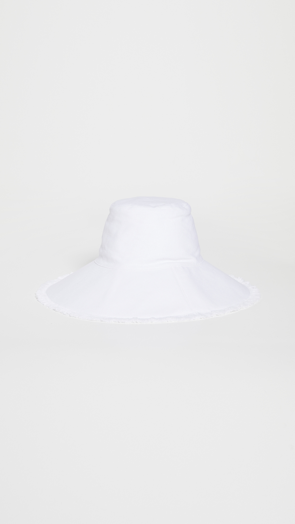 Canvas Packable Hat Solid White One Size