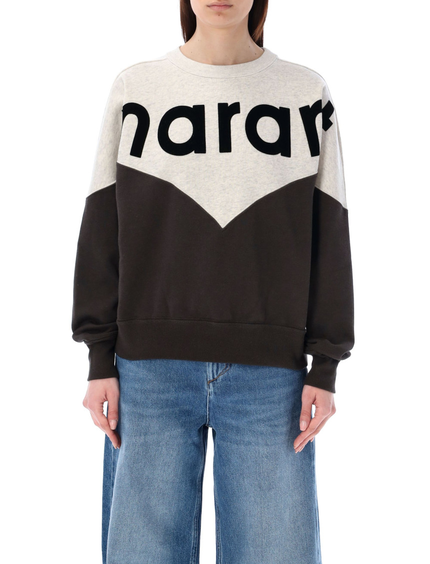 Black Flocked Logo Sweatshirt