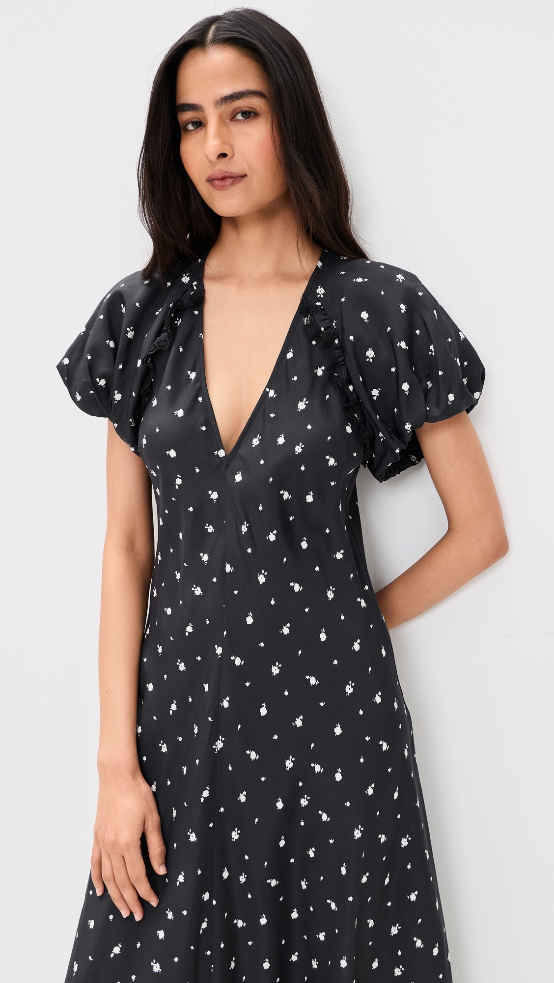 Roxie Silk Dress Black