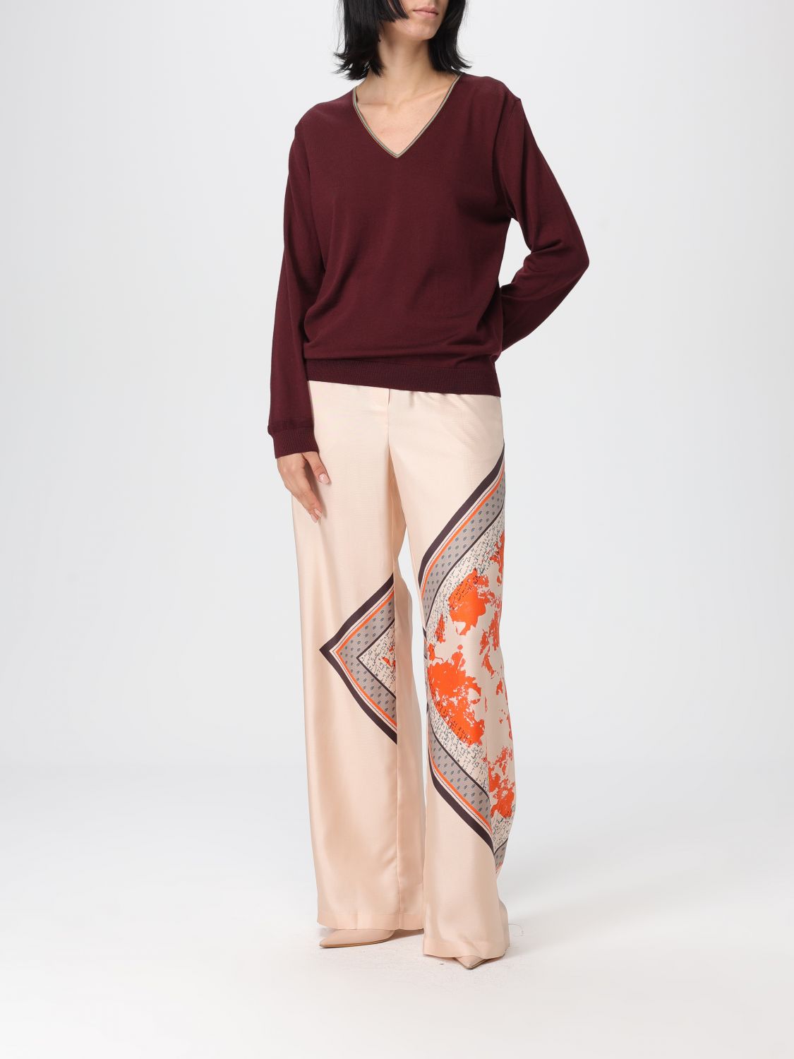 Sweater Woman color Burgundy