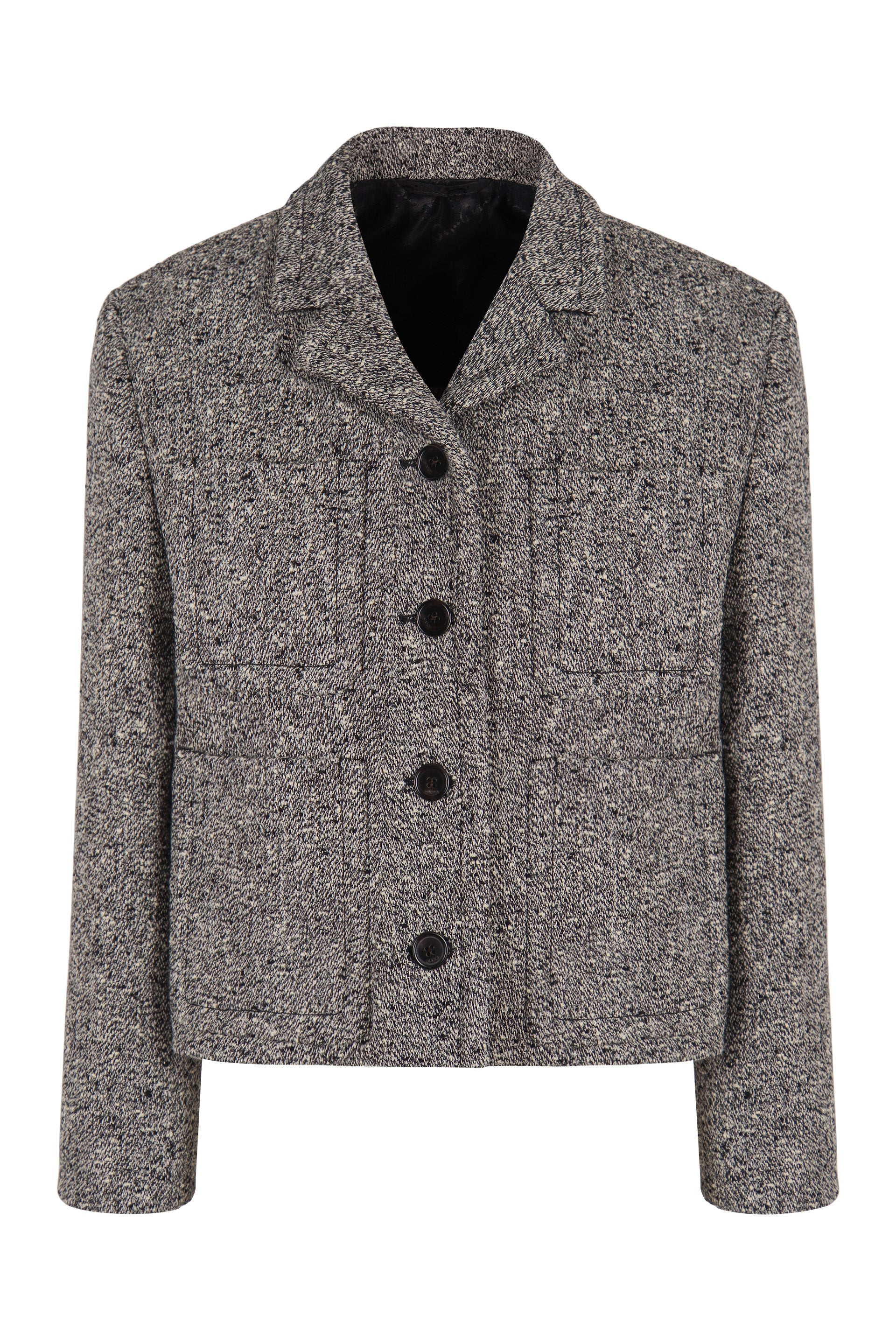Double Wool and Cotton Mouliné Jacket