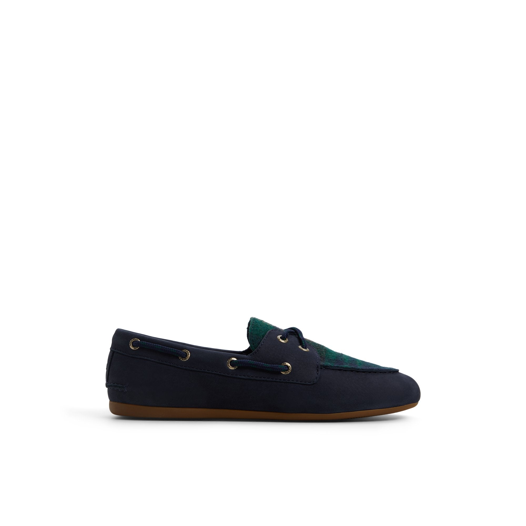 Slim Boat Shoe in Navy Multi