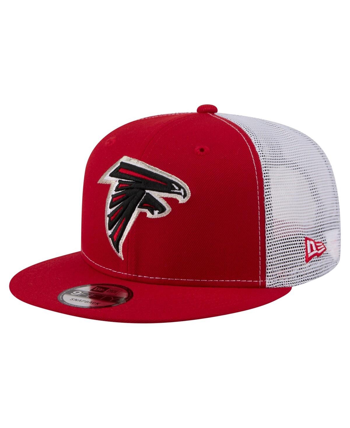 Men's Red Atlanta Falcons Core Team 9FIFTY Trucker Snapback Hat - Red
