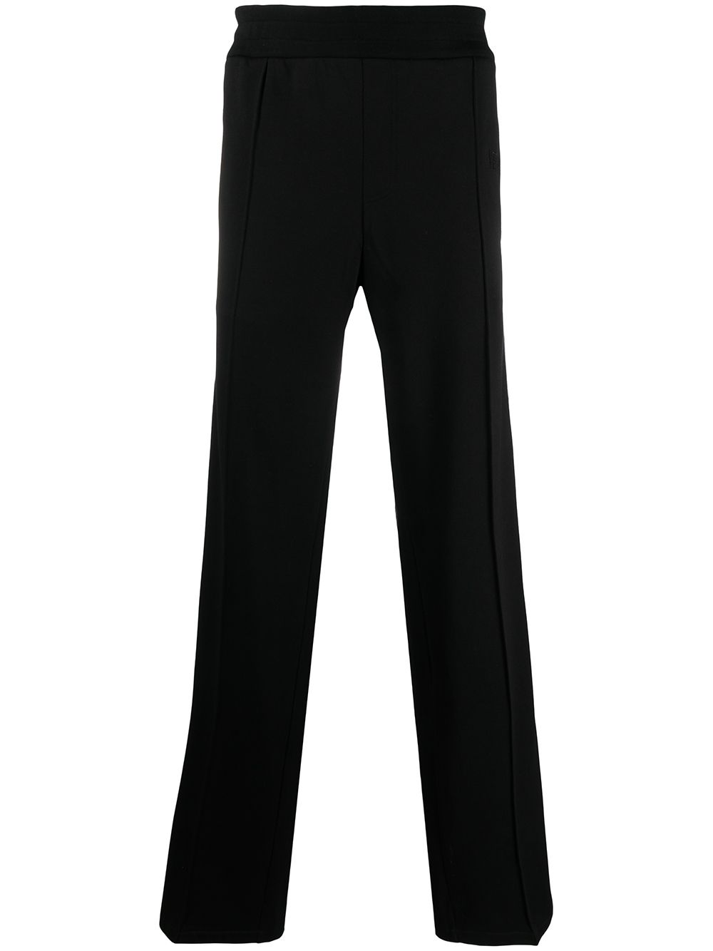 Embroidered-logo track pants - Black