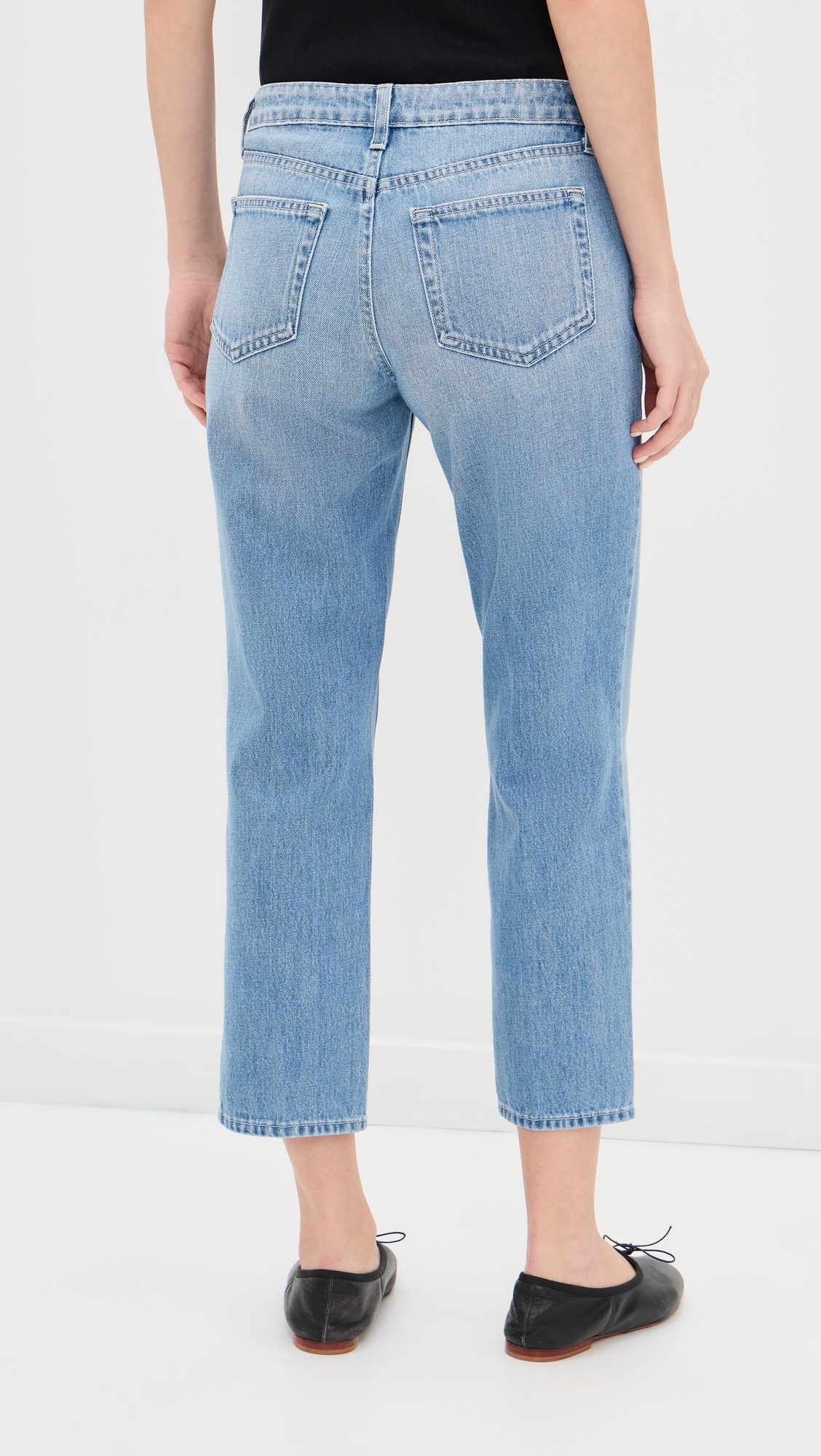 Thalina Slouchy Straight Jeans Bellflower