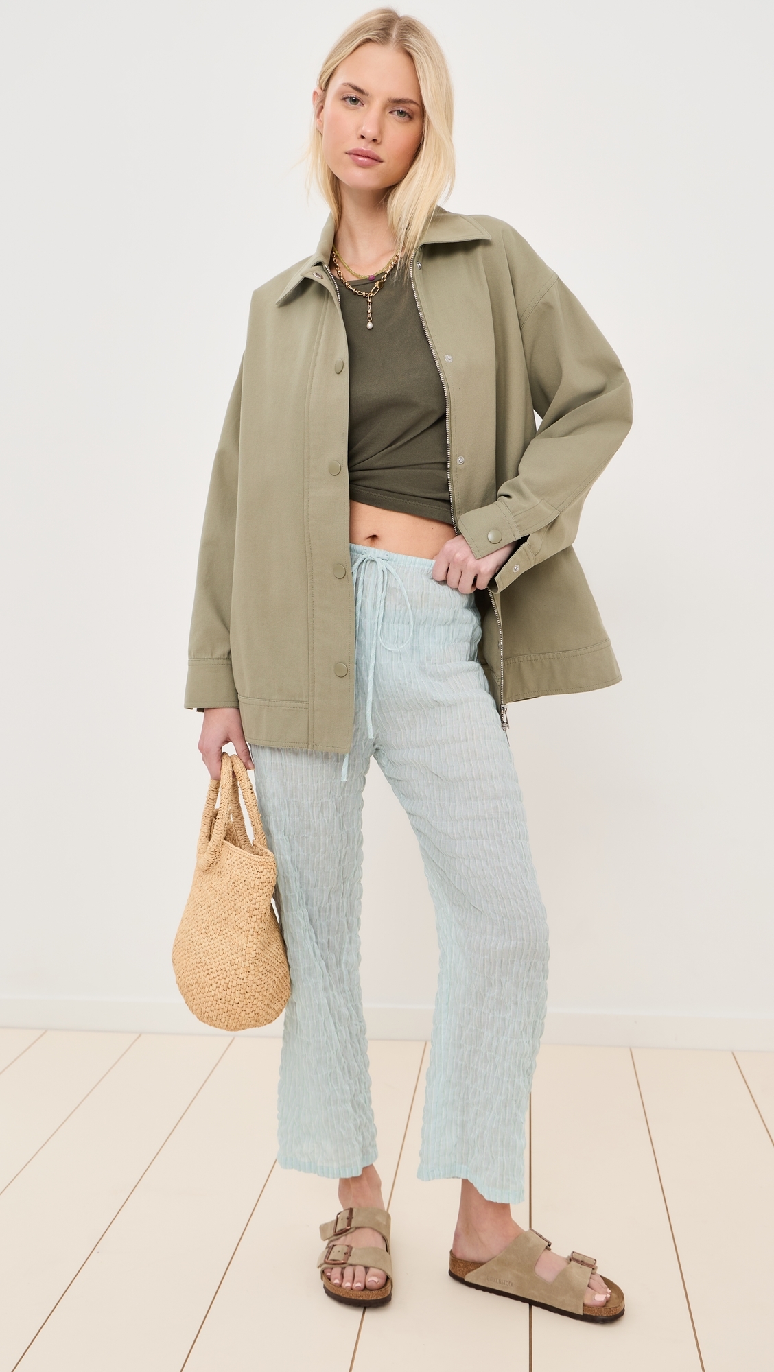 X Mally K. Goldman Arden Pants Sage Green